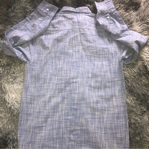 Boys Size 14-16 | pd&c | Blue-Gray Long Sleeves Button-Down Shirt - Picture 3 of 10